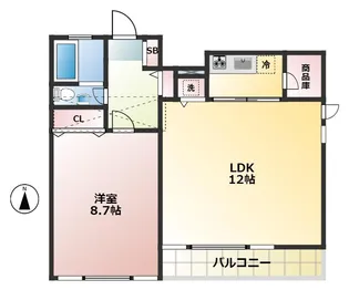 東京都杉並区方南2【マンション】の間取り