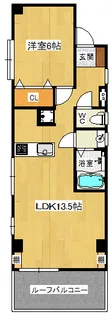 フラワーマンション【3階】の間取り