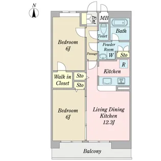 アーバンルピナス【2階】の間取り