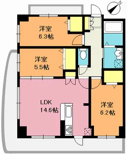 グランドソナ上尾【2階】の間取り