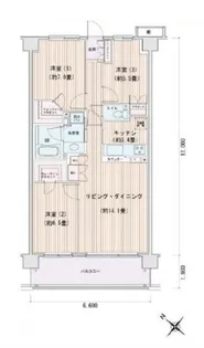 東京都江東区豊洲3【マンション】の間取り