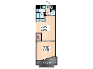 KハイツV【8階】の間取り