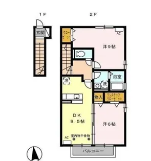 アズール【2階】の間取り