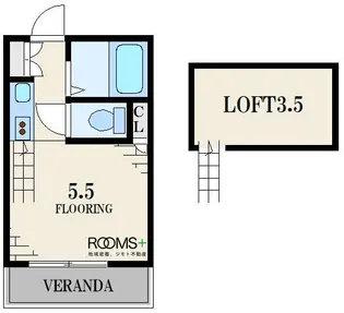 1Kの間取り画像