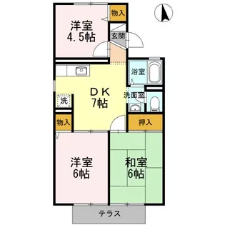 神奈川県中郡二宮町緑が丘1【アパート】の間取り