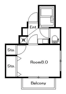 井上ハイム【4階】の間取り