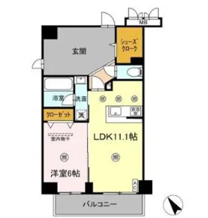 みらいビル【6階】の間取り