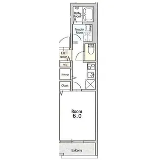 大阪府大阪市生野区勝山北2【アパート】の間取り