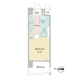 愛知県名古屋市瑞穂区堀田通9【マンション】の間取り