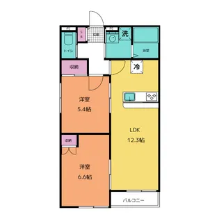 麻利サウスルーチェ【3階】の間取り