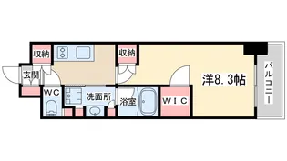 1Kの間取り画像