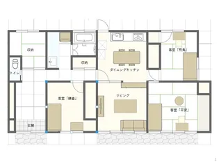 新潟県新潟市西区松海が丘1【一戸建】の間取り