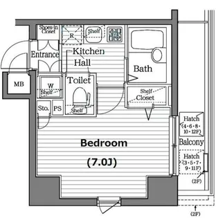 ガラ・シティ日本橋茅場町【11階】の間取り