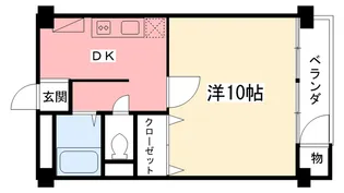 新甲子園マンション【2階】の間取り