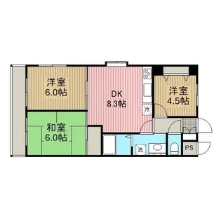 神奈川県相模原市中央区淵野辺4【マンション】の間取り