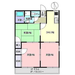 グリーンヒル七光台【2階】の間取り