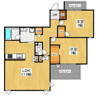 東京都世田谷区祖師谷2【マンション】の間取り