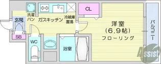ベレタ卸町【3階】の間取り