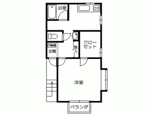 コーポタカハシ【1階】の間取り