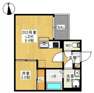 REGALEST 東島田I【2階】の間取り