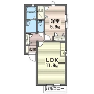 レザムルーズ【2階】の間取り