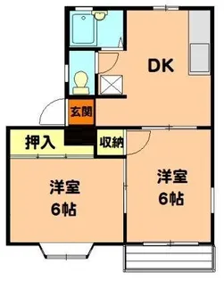 シャンボール内谷【1階】の間取り