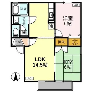 モンテベール E【2階】の間取り