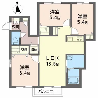 山形県山形市鈴川町4【アパート】の間取り