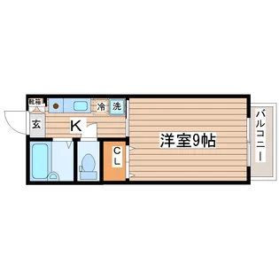 ライフ台原B棟【1階】の間取り