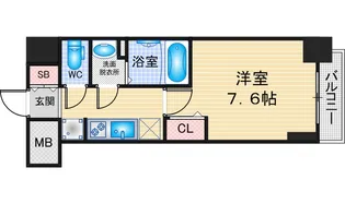 SHOKEN Residence名古屋(太閤通)【2階】の間取り