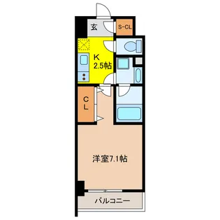 岐阜県岐阜市長住町1【マンション】の間取り