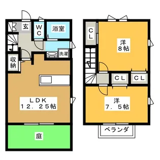 神奈川県横浜市青葉区さつきが丘【一戸建】の間取り