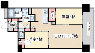 JPnoie同心【11階】の間取り