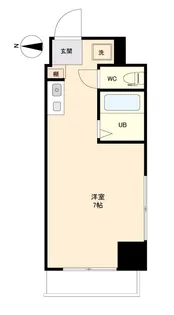 1Rの間取り画像