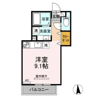 長野県長野市大字稲葉【アパート】の間取り