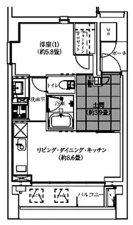 イグレクス【6階】の間取り