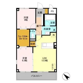 ベルグレイス【2階】の間取り