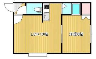 グレースコーポ恵庭【1階】の間取り