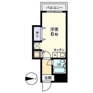 信開グランドハイツ【1階】の間取り