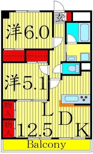 フォーレスト北綾瀬I【3階】の間取り