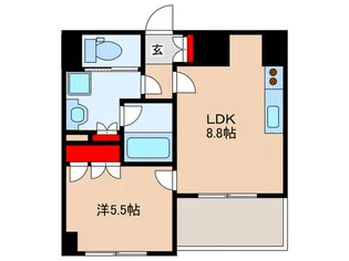 ダイナシティ赤羽【6階】の間取り