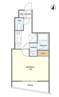 ディームス東新宿【5階】の間取り