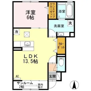 ボナールII【1階】の間取り