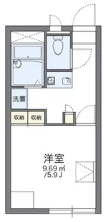 レオパレスラ ポール【2階】の間取り