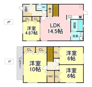 福岡県北九州市八幡西区紅梅4【一戸建】の間取り