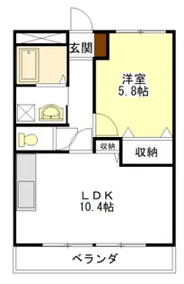 リベルタ・クオーレ利平治【2階】の間取り