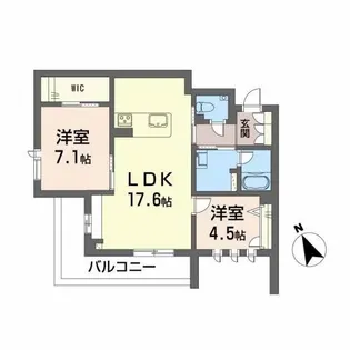 さくらガーデン出水【3階】の間取り