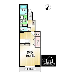 フラン・メゾンA【1階】の間取り