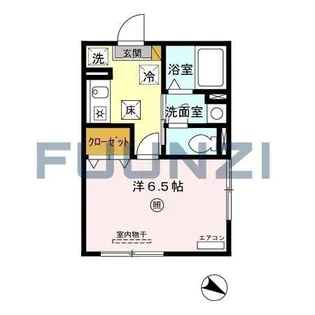 クレモンティーヌ・相之川【1階】の間取り