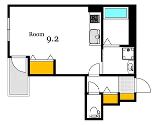 広島県広島市西区観音町【アパート】の間取り